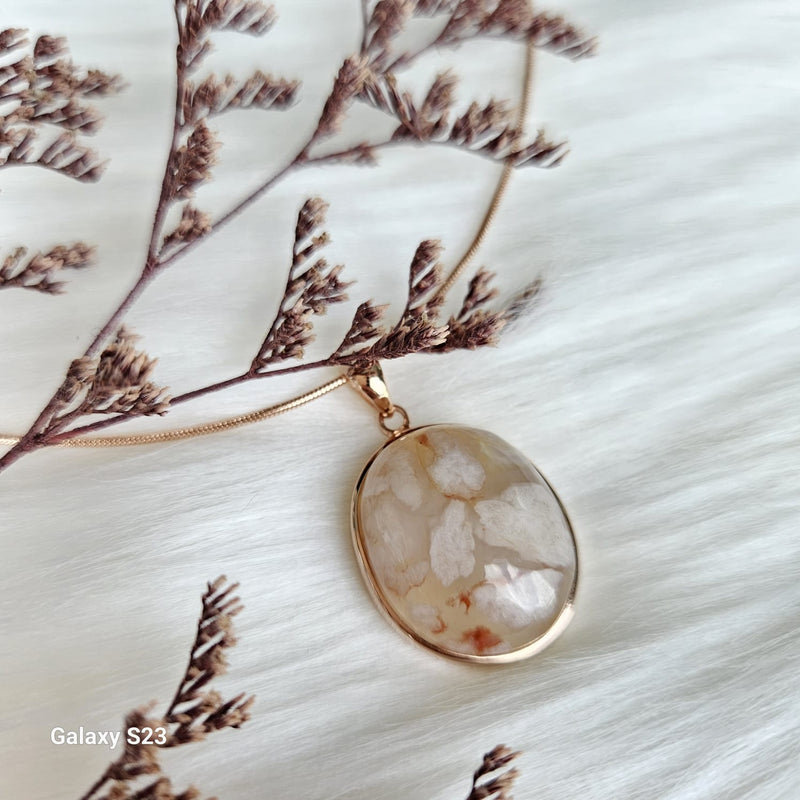 *Special Collection* Sakura Agate Pendant