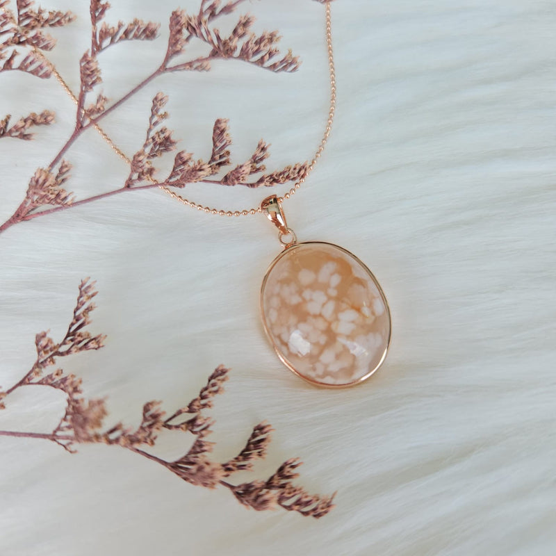 *Special Collection* Sakura Agate Pendant