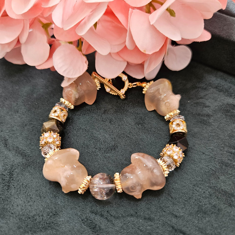 Sakura Agate "Ducks" Bracelet