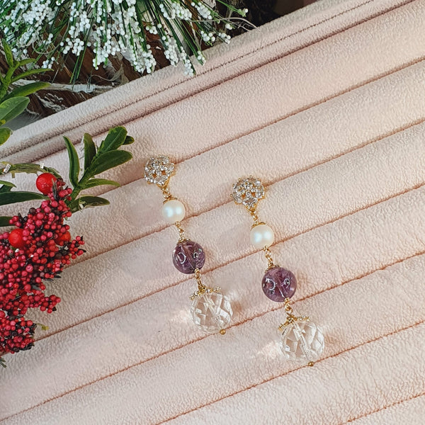 Amethyst "Ombre" Earrings