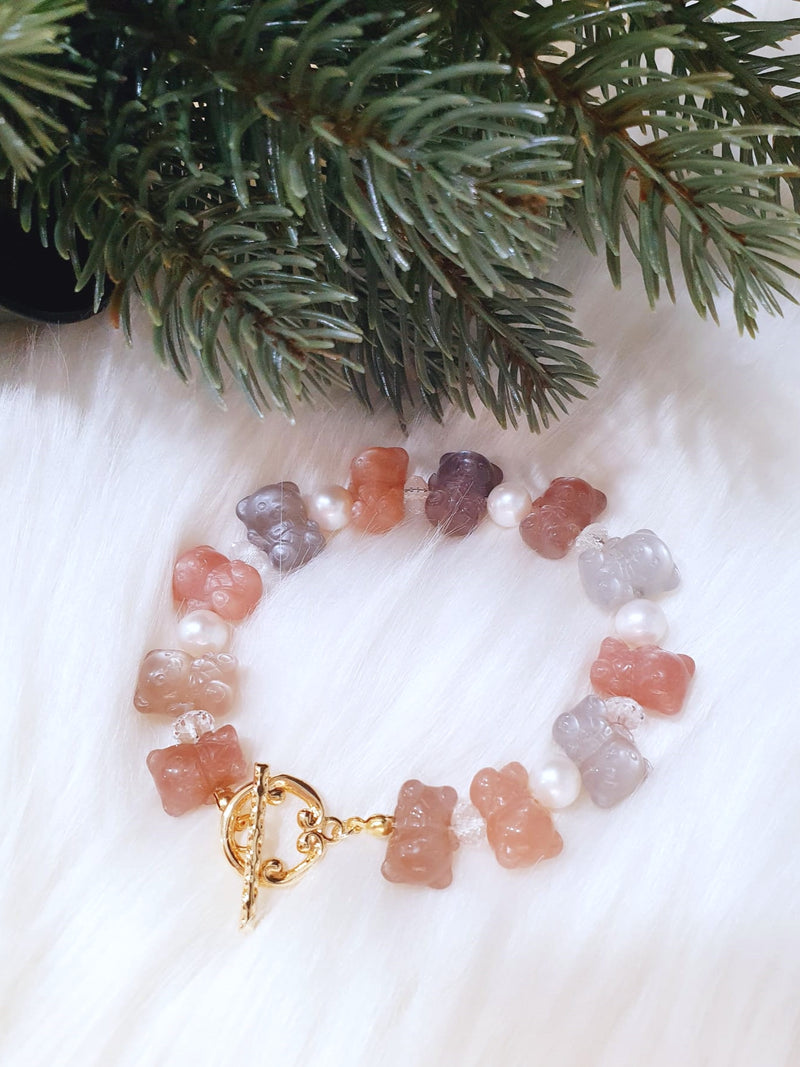 Moonstone "12 Bears" Bracelet