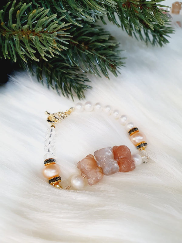 Moonstone "3 Bears" Bracelet