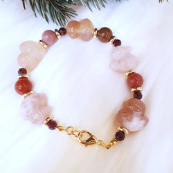 Sakura Agate "Ducky" Bracelet