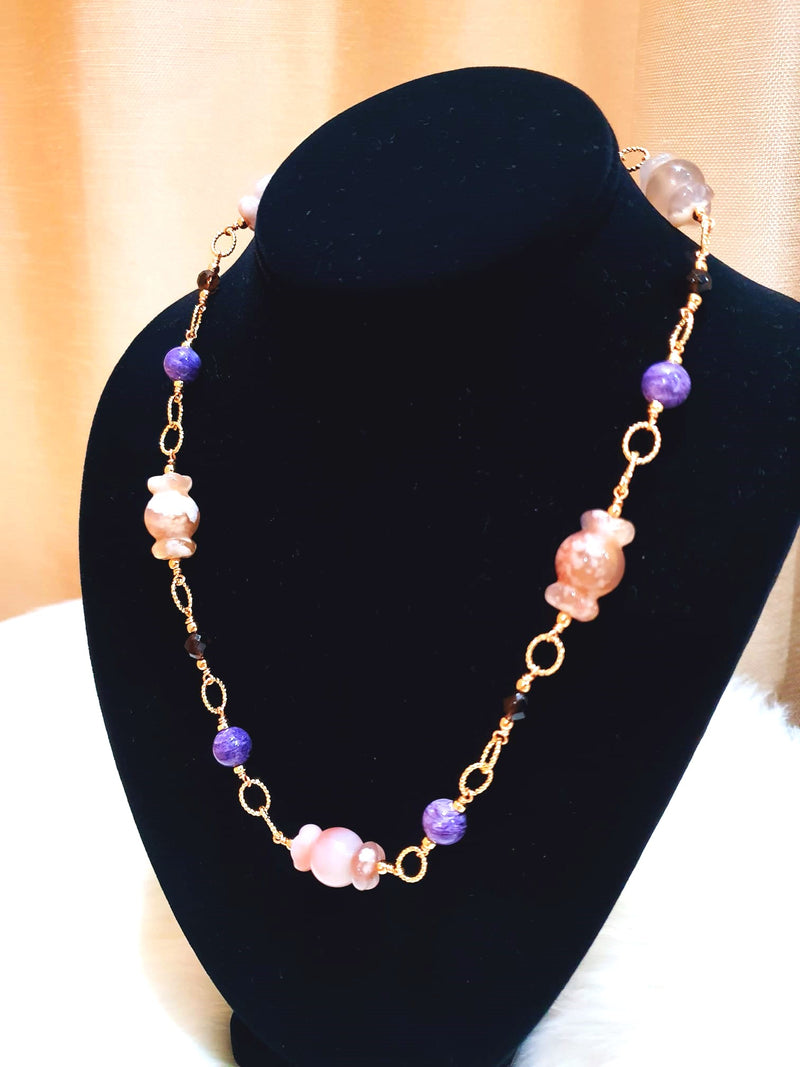 Sakura Agate "Candy" Necklace