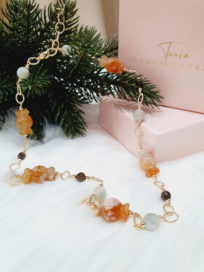 Sakura Agate "Candy" Necklace