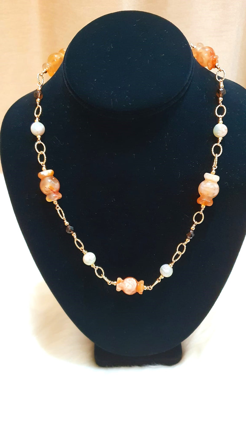 Sakura Agate "Candy" Necklace