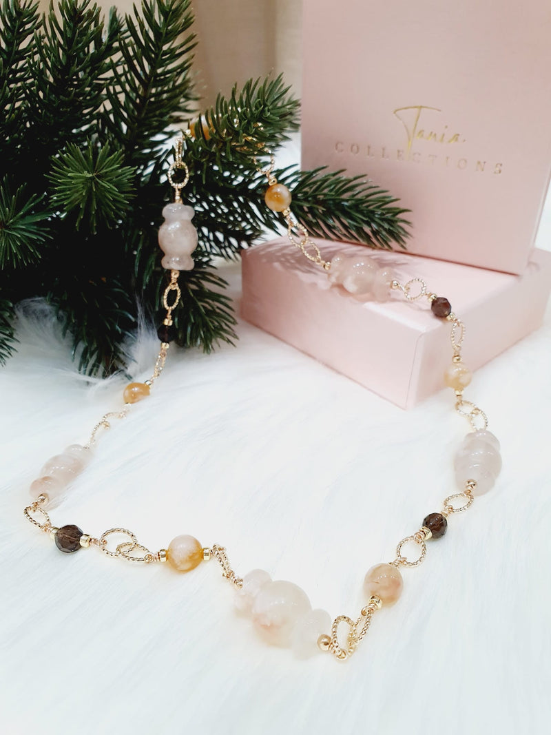 Sakura Agate "Candy" Necklace