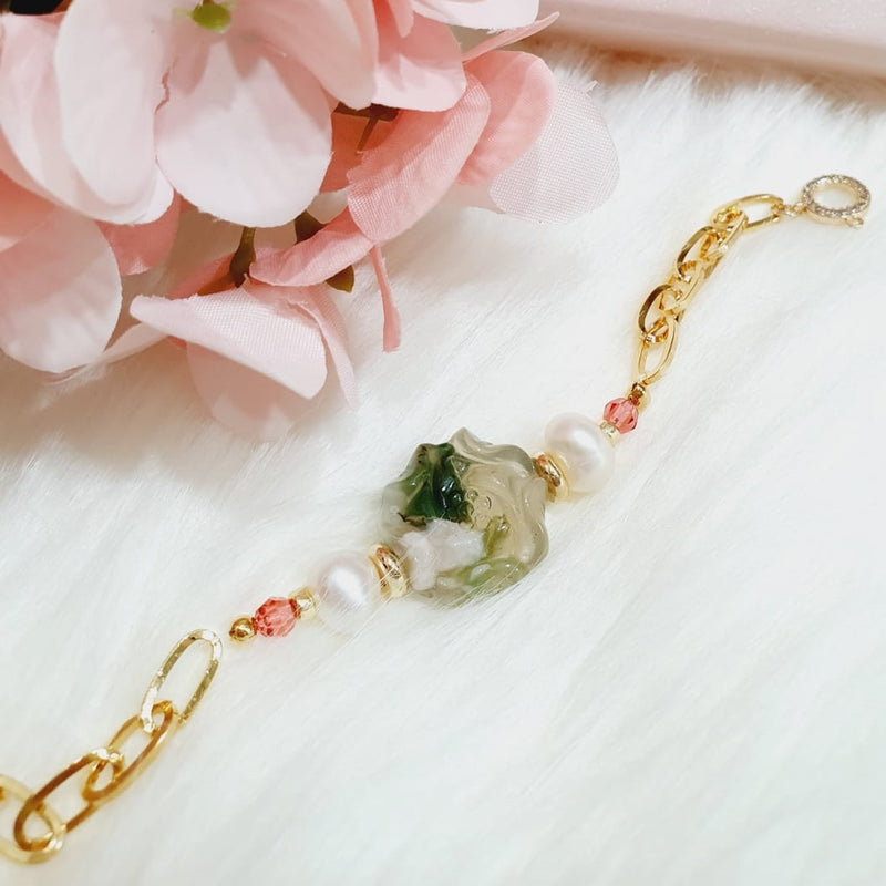 Sakura Agate Blossoms of Love Bracelet