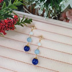 Lapis Lazuli "Ombre" Earrings